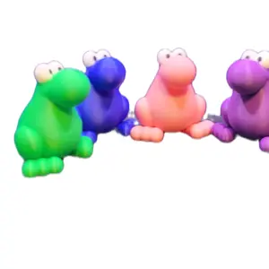 3dprinted nerd figure for easter decoration - pack of four color nerds