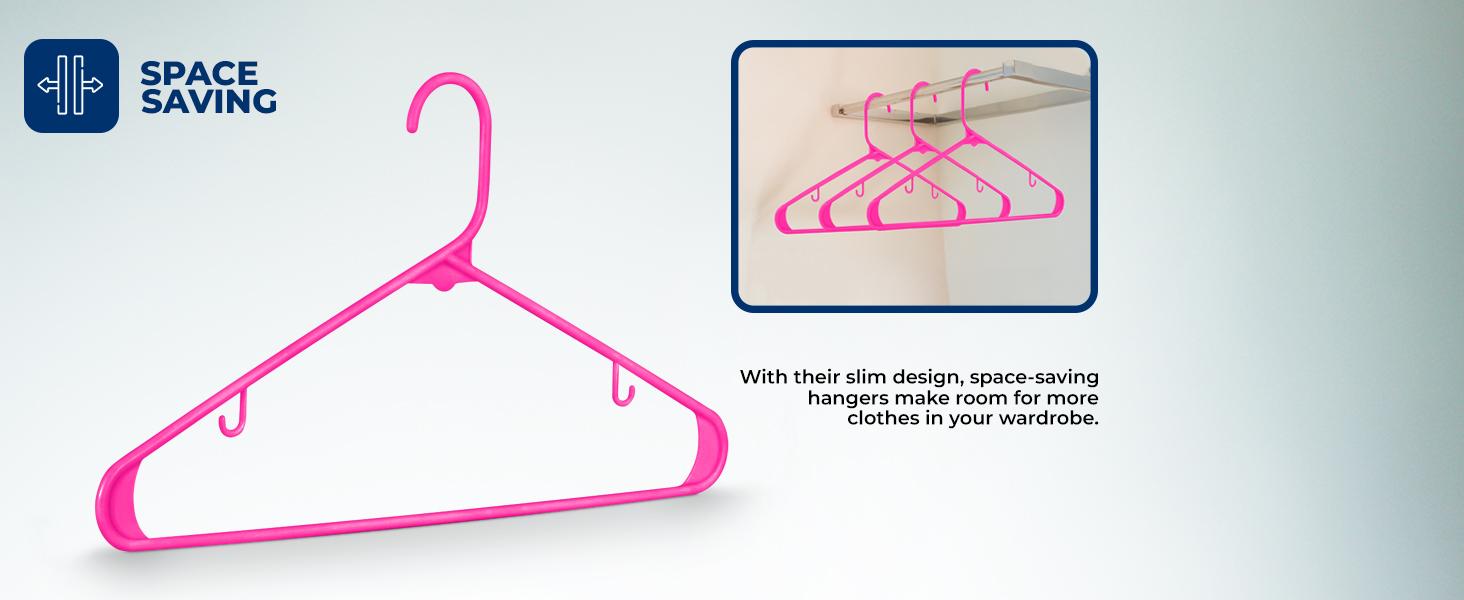 30-Piece Velvet Hangers - Pink | Ultra-Thin Space-Saving Design with 360° Swivel Hook - Non-Slip Closet Organizer – Durable Heavy Duty Clothes Hangers Set for Shirts, Coats, Dresses & More - Household Essentials