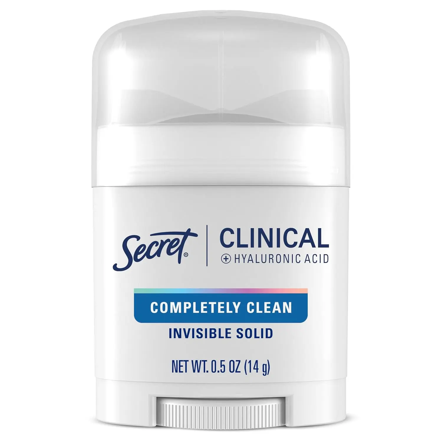 Women's Clinical Strength Invisible Solid Antiperspirant & Deodorant - 100HR Sweat & Odor Protection, 3X Stress Protection, Hyaluronic Acid, PH Balanced, Clean Scent, Gentle Daily Body Care Single Item, 0.5 oz