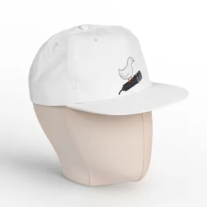 Marine Style Hat - Embroidered Cap with Surf Chick on Surfboard Design, Marine Style Hats
