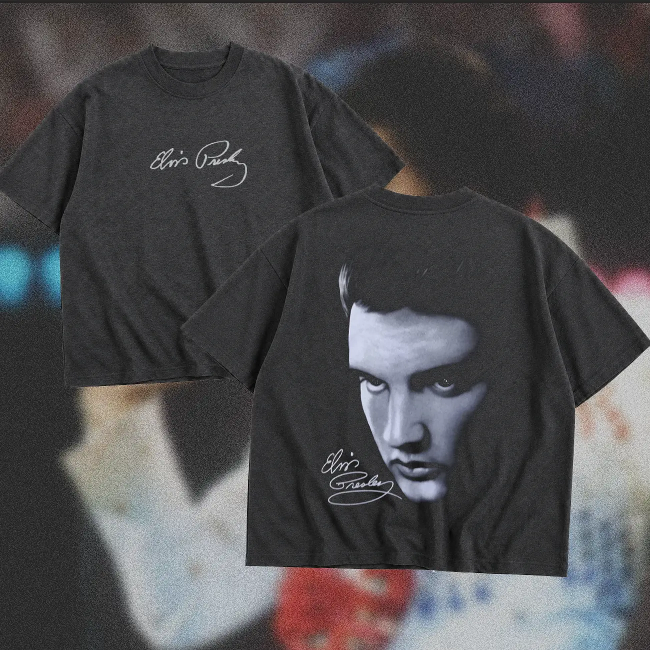 Vintage Elvis E.P Big Face T-Shirt, Double-Sided Classic Rock Graphic Tee, Retro Music Legend Shirt, Bootleg Style Vintage Tee, Unisex Tee, Gift for Men & Women.