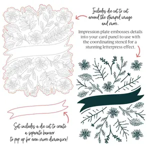 Honey Bee Stamps - Honey Cuts - Impressions: Bountiful Banner