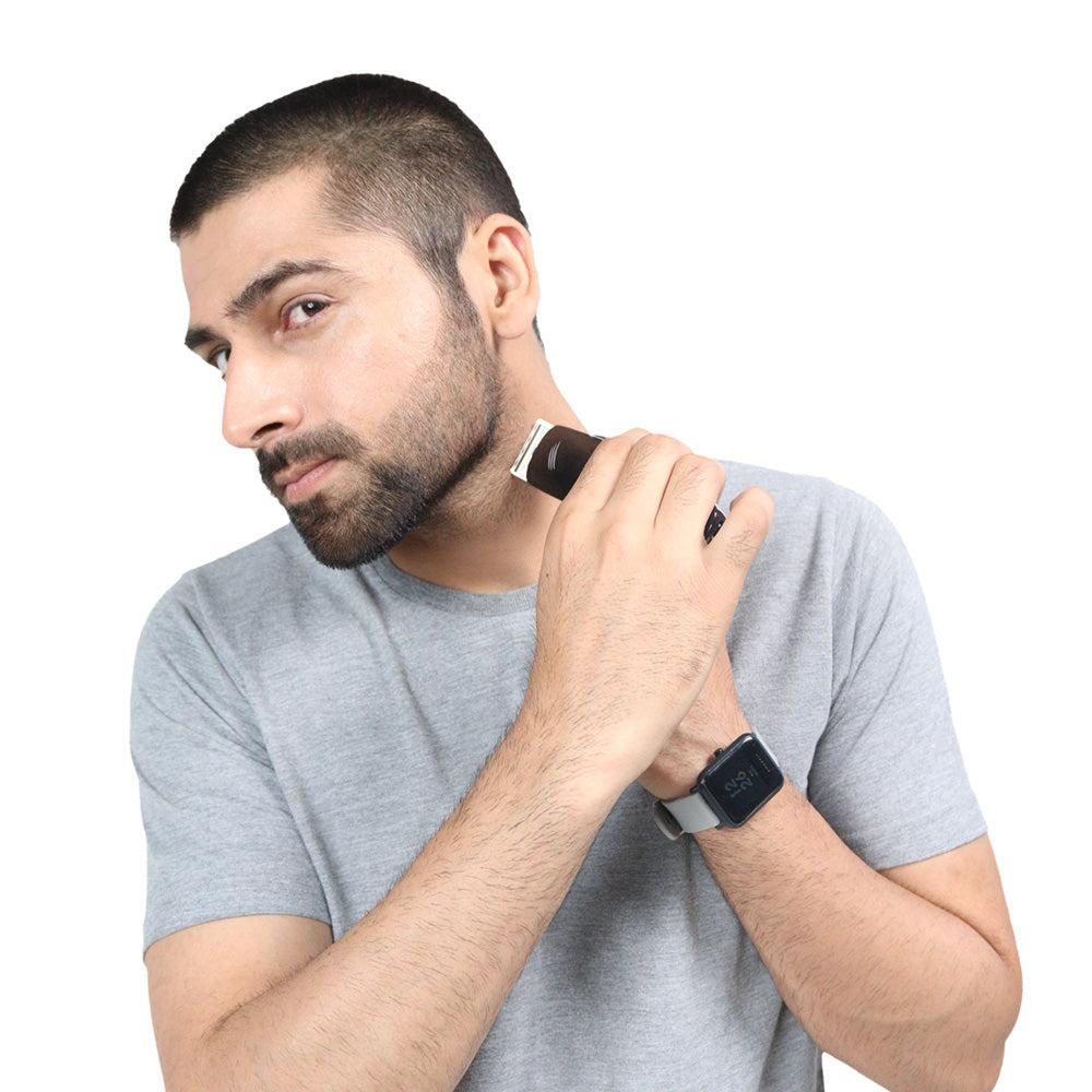 Palm Head Shaver & Baby Beast Trimmer Combo | Complete Head and Beard Grooming for Men