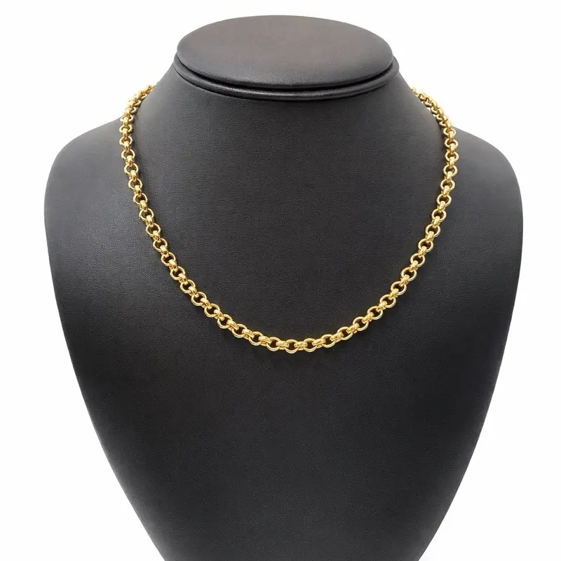 10k Gold Chain Necklace for Women Classic Design Versatile Jewelry Piece Ideal for Measurement Designation or Classification