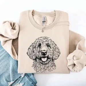 Goldendoodle, Pet, Dog Breed Sweatshirt, Crew Neck, Women'S, Crewneck