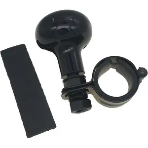 Steering wheel booster  knob steering wheel knob steering wheel spinner knob Universal steering wheel knob assist Steering wheel spinners come with thin and thick rubber rings(Black 1pack)