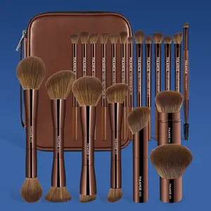 Maange 21-Piece Makeup Tool Set, 20 Professional Face Brush Kit with Brush Case, Soft Brushes, Foundation, Eyeshadow, Blush, Loose Powder Brushes, Cosmetic Brushes