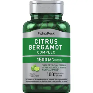 Piping Rock Citrus Bergamot Extract 1500mg | 100 Capsules | Complex Supplement | Vegetarian, Non-GMO, Gluten Free