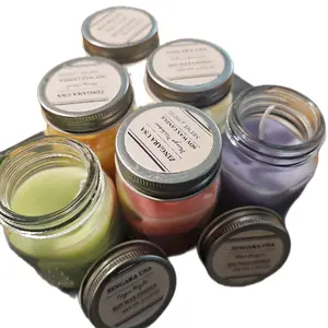 4oz Jar Soy Blend Candle with Natural Aroma for Relaxing and Refreshing Home Decor - Cozy, Traditional