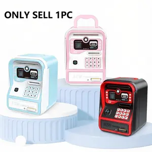 My First Atm Savings Bank, Electronic Coin Bank, Digital Piggy Bank, Saving Box, Password Input Required, Includes Card & Fingerprint, Money Management Toy, Cash Saving Box, Fun Saving Journey!