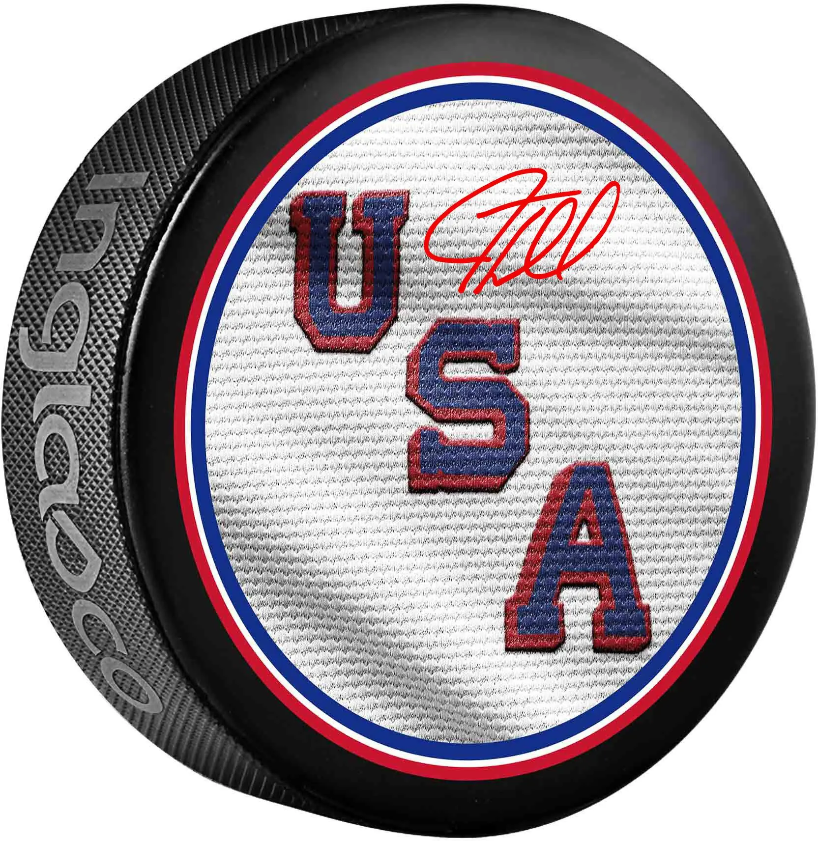 J.T. Miller Team USA Autographed 2026 Olympic Hockey Puck - Fanatics Authentic Certified