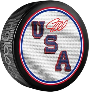 J.T. Miller Team USA Autographed 2026 Olympic Hockey Puck - Fanatics Authentic Certified