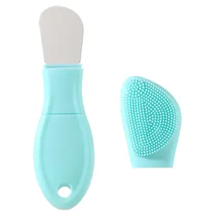 Blackhead Remover Tool, Blackhead Extractor Tool, Silicone Face Scrubber Spatula, Non-Electric Facial Cleansing Brush, Skin Care Tool Suitable for All Seasons