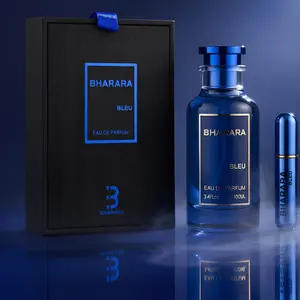 Bharara Bleu Pour Homme Eau De Parfum For Men 3.4 oz / 100 ML Spicy Woody Fragrance Woody Amber Scent
