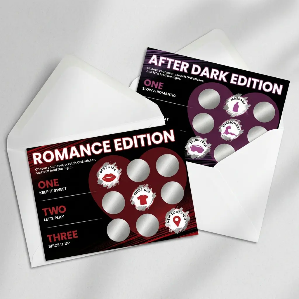 CONNECTING Scratch the Night Couples Scratch-Off Game | 9 Surprise Date Night Challenges