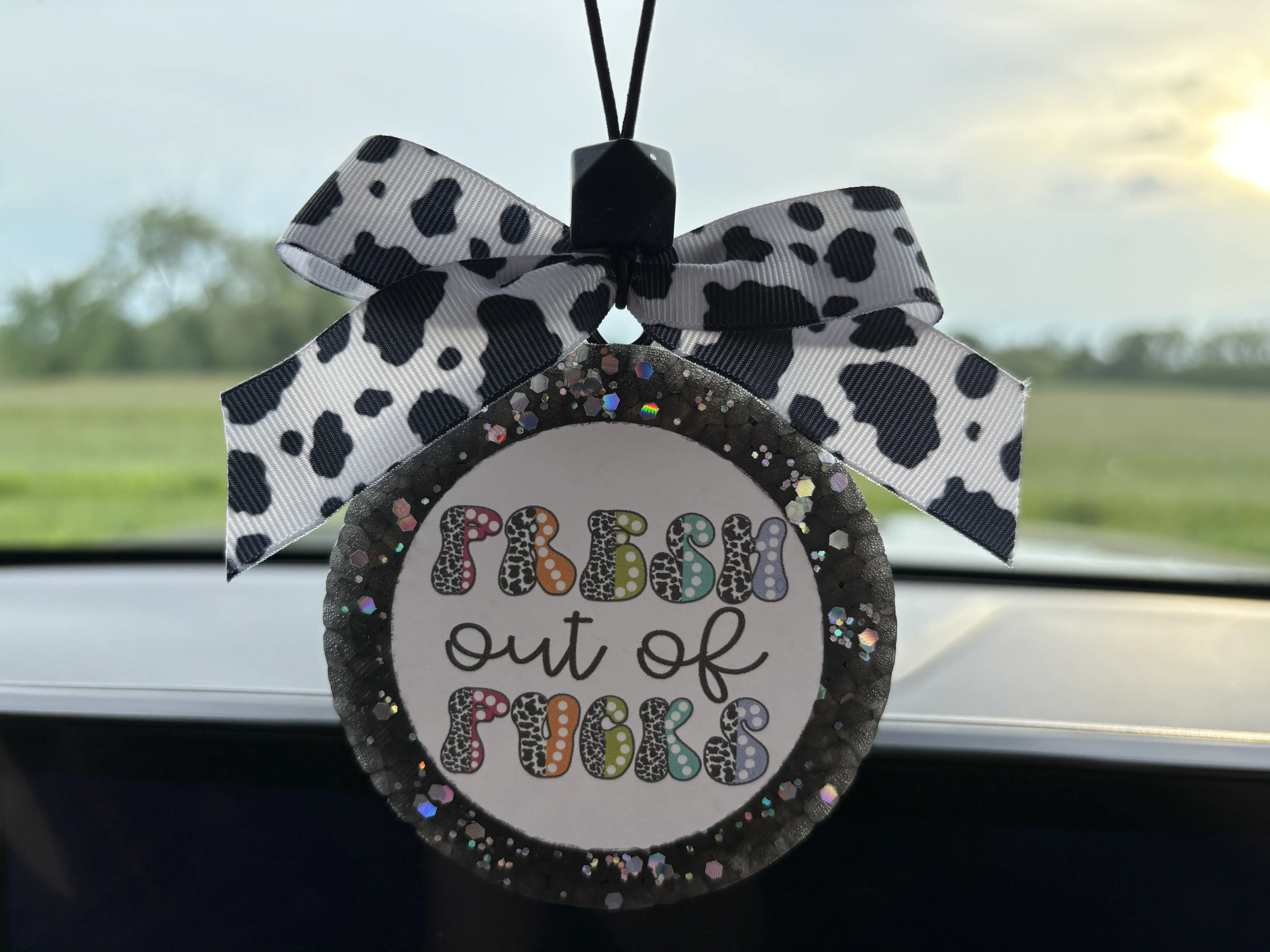 Cow Sarcastic Freshie | Rearview Mirror Freshie | Car Air Freshener