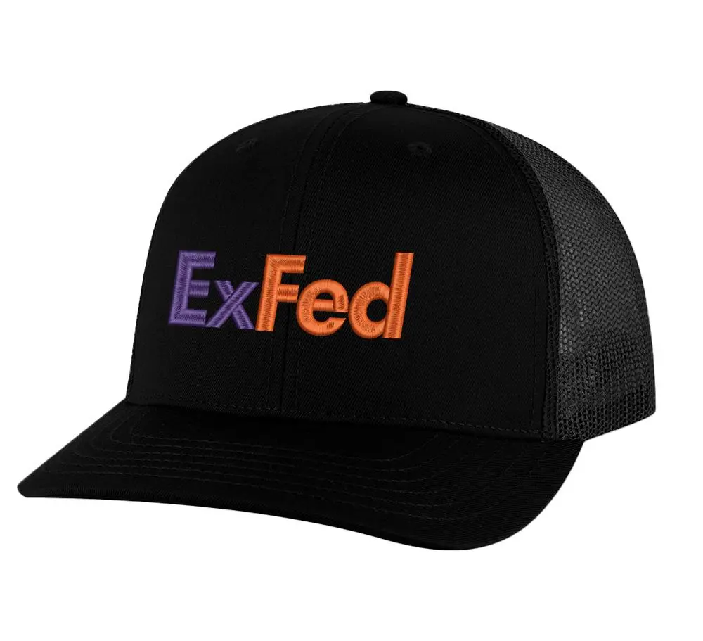 ExFed Embroidered Trucker Hat – Delivery Driver Parody Snapback
