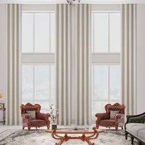 Faux Linen Extra Long Curtain,11ft Length,Symphony of Elegance Thick Threads 2 Story Curtains for High Ceiling,Tall Windows,  Living Room (1 Panel,52 x 132 Inch)