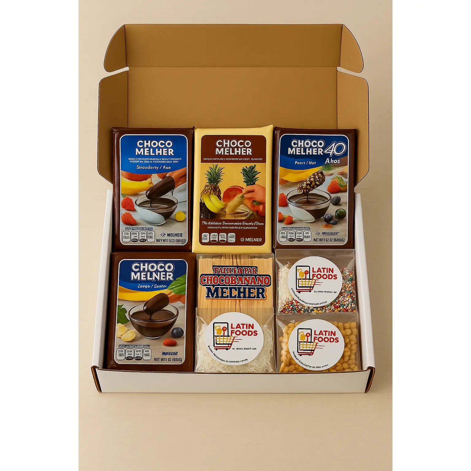 Choco Lovers Kit para Chocobanano | 4 Chocolates + Toppings Gratis