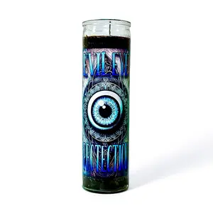 Evil Eye Protection Candle for Spiritual Energy Protection & Negative Influence Shielding