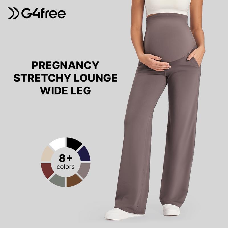 G4Free Maternity Wide Leg Pants for Comfortable Pregnancy Pregnant Prenatal G4Free Maternity Wide Leg Pants for Comfortable Pregnancy Pregnant Prenatal