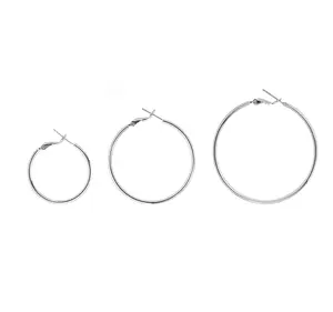 3 Pairs 30 40 50mm Big Gold Hoop Earrings for Women Hypoallergenic 925 Sterling Silver Post Thin Loop 14K Gold Plated Hoop Earrings Set for Women