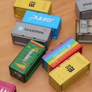 Mini Iron Storage Box, Creative Desk Organizer Tidy and Office Supply Dispenser, Metal Mini Container for Home and Office Organization, Office Desk Accessories