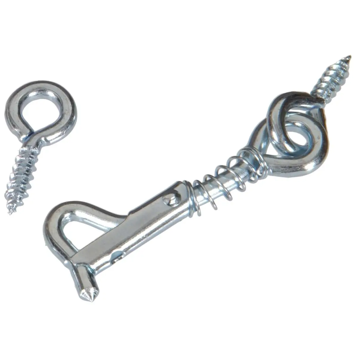 212 MAIN Zinc-Plated Safety Hook & Eye Fastener, 2.5 in., Carded for Tools & Hardware Applications