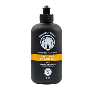 Rhino Wax Coconut Cutting Board Oil and Food Safe Wood Conditioner