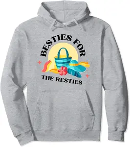 Besties Matching Mommy and Me Besties For The Resties Cool Pullover Hoodie - Lydiagarcia Shop 33B0B3JBY1LV