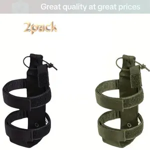 Portable water bottle holder, 1-count adjustable bag for bottles, lightweight and durable drinkware accessory, perfect for hiking, jogging, camping, gym workouts, travel, and outdoor sports, bottle not included