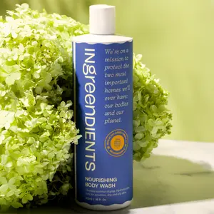 Ingreendients Body Wash – 100% Plant-Based, Organic Aloe Vera & Shea Butter, Sulfate-Free, Vegan, Moisturizing Cleanser for Dry and Sensitive Skin