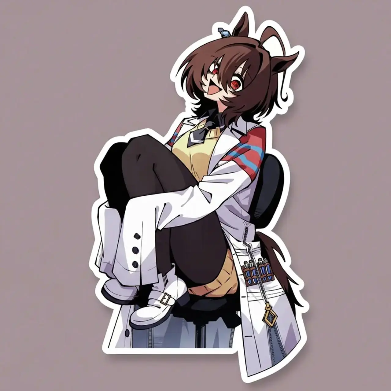 Agnes Tachyon Racing Anime Aesthetic Vinyl Sticker – Cute Waterproof ...