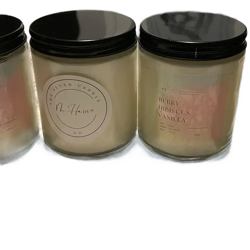 8oz candles Christmas Scents Sweet Potato Pie, Egg Nog, Strawberry and Cream, Vanilla, Peppermint Stick Bedroom Aroma Scented Decor Cozy