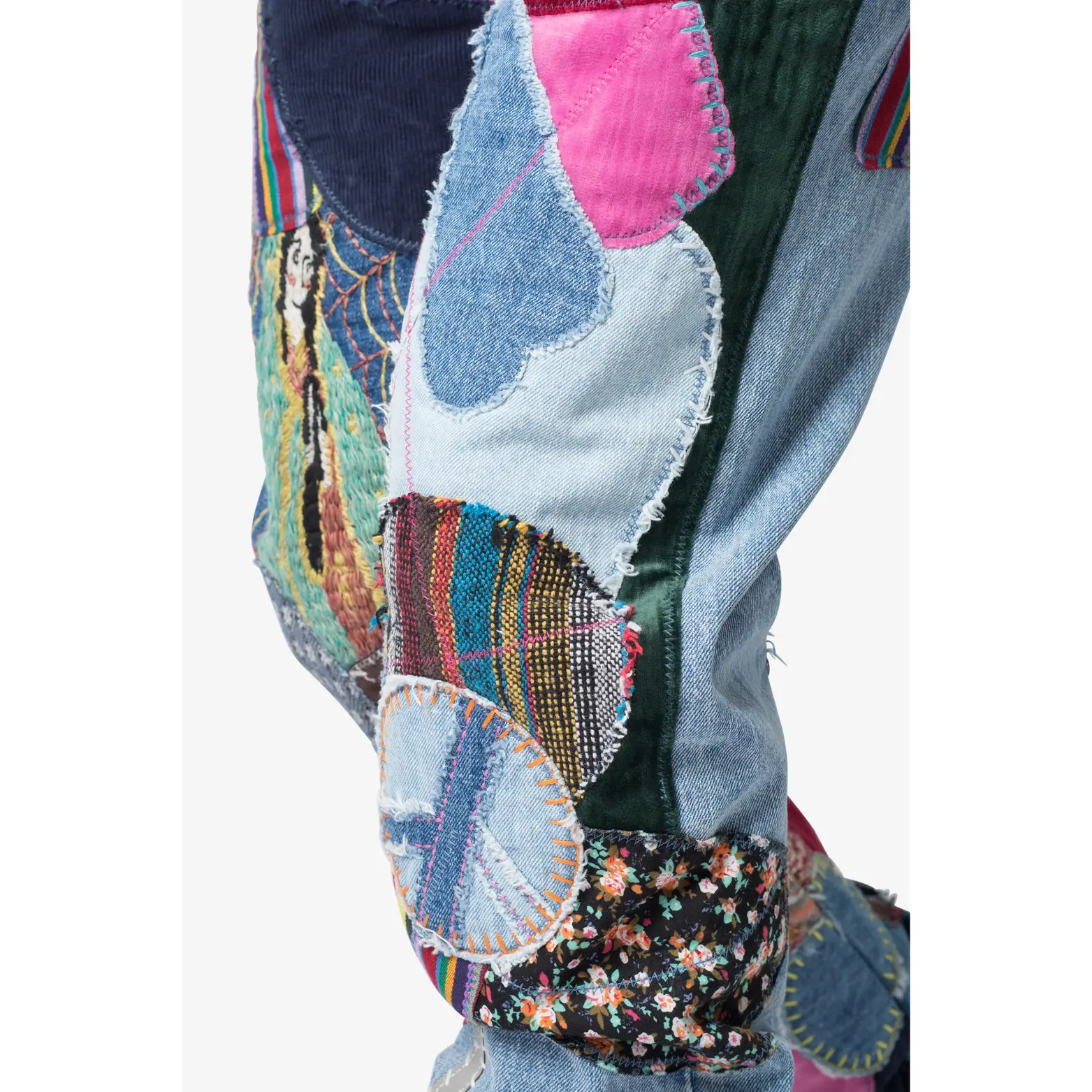 mnml V647 Baggy Patchwork Denim - Blue/Multi - TikTok Shop mnml V647 Baggy Patchwork Denim - Blue/Multi - TikTok Shop