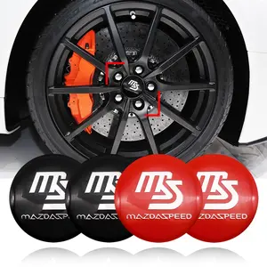 Mazda Ms Wheel HUB Center Cap Set, Car Emblem Decoration Accessories, Replacement Rim Cover for Mazda 3/6/mx-5, External Modification Parts