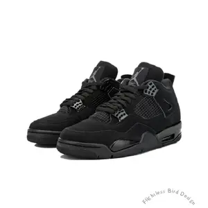 Retro Black Cat Edition 2020 Pure Black Casual Sports Versatile Durable Comfortable Basketball Shoes