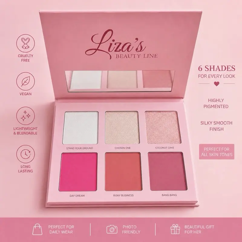 Liza’s Beauty Line Blush Palette