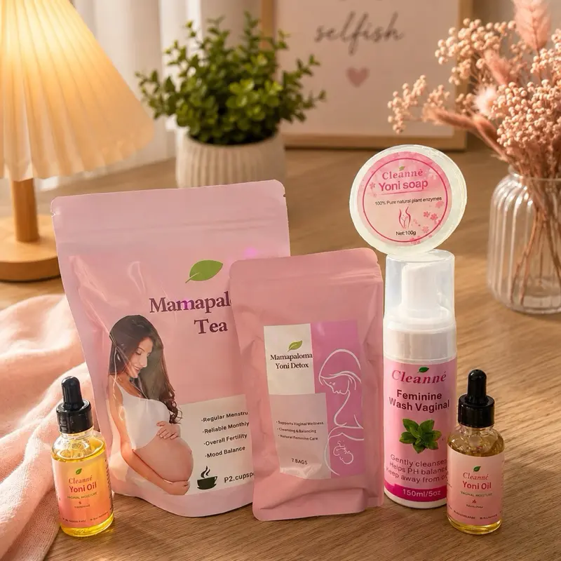 Derasine Fibrom, kit Kist, Vant Fèmal tromp bouche e fasilite w ansent 100% natirel 10 bags Tea Natural Mamapaloma Women's  Wash Herbal Cleansing Dream Set - 100% Natural Tea (10 Bags), Yoni Pearls