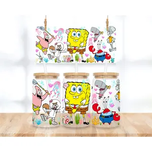 Yellow Sea Sponge - 16 oz. UV DTF Cup Wrap