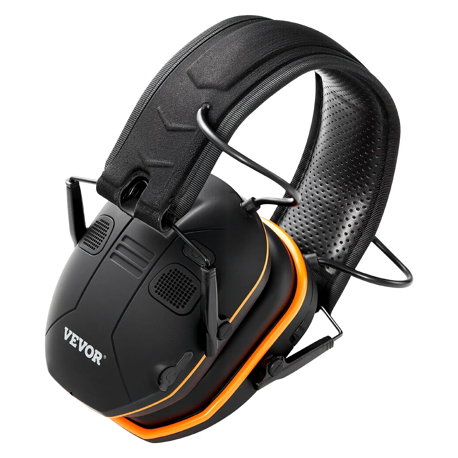 VEVOR Foldable Electronic Safety Earmuffs, 2-in-1 Connectivity Bluetooth Version:5.3, Adjustable Fit with Sound Amplification, NRR23dB Noise Reduction Headphones for Shooters, Shooting