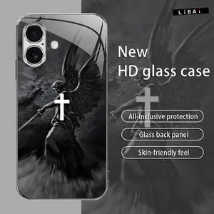 Suitable for [iPhone 16 Plus] Jesus New stylish high quality glass protective case affordable anti-drop anti-fingerprint-888