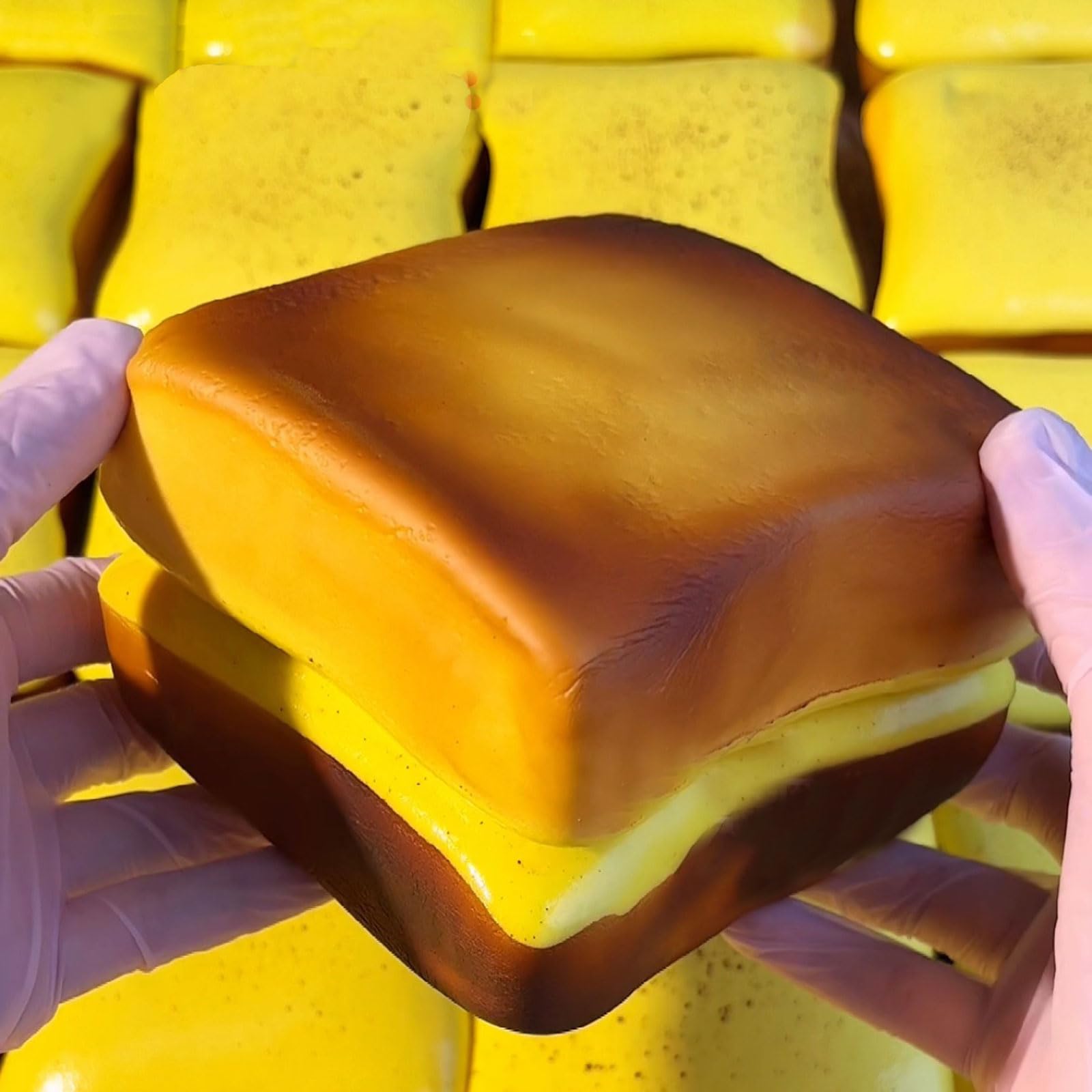 Bread Butter Squishy,Slow Rising Squishy，Stocking Stuffers,Stress Balls，Stress Relief & Fidget Toys for ADHD，Party Favor Gift