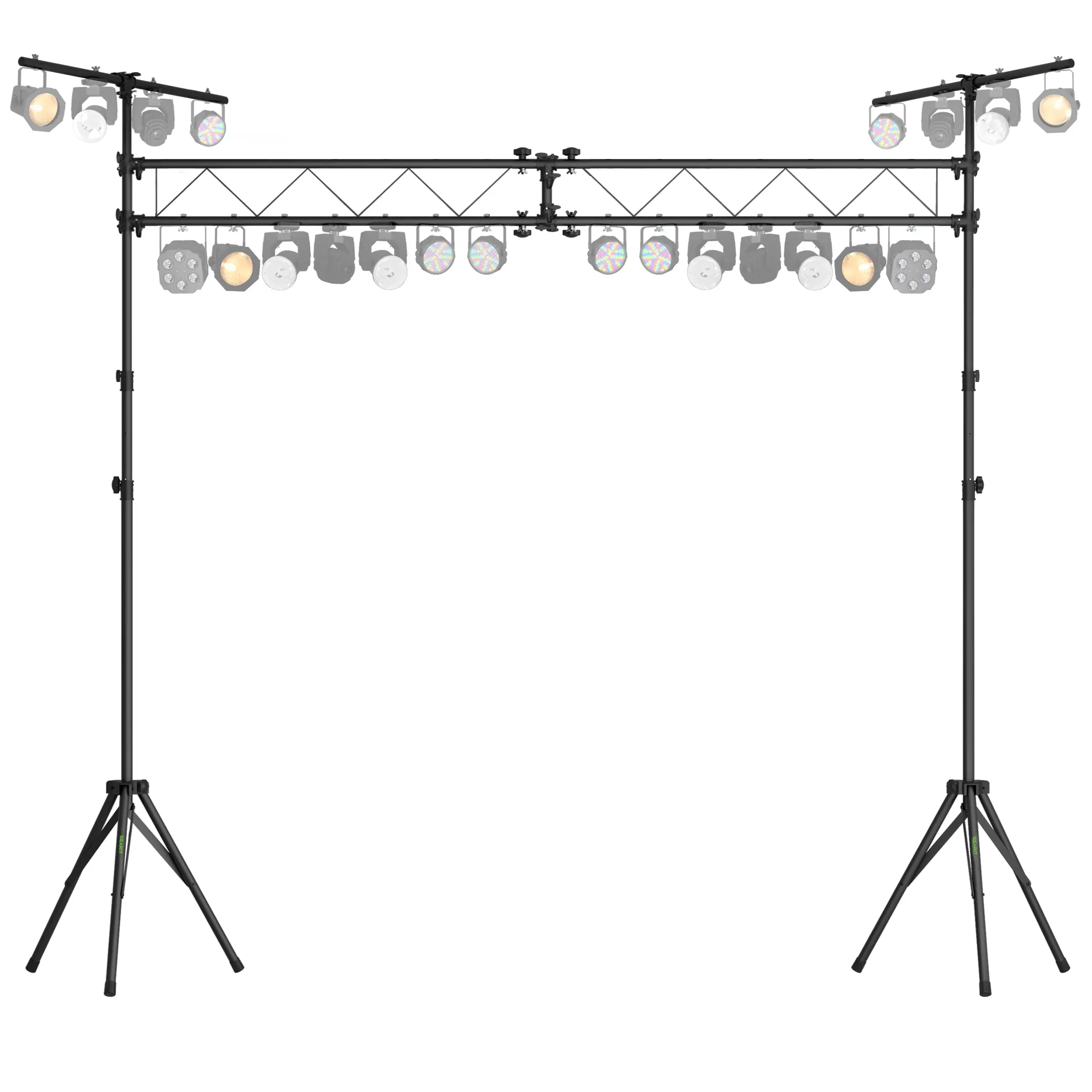 Stage Lighting Stand - 12 Ft Lighting Truss System Up to 200 Lbs Stage Lighting Stand - 12 Ft Lighting Truss System Up to 200 Lbs