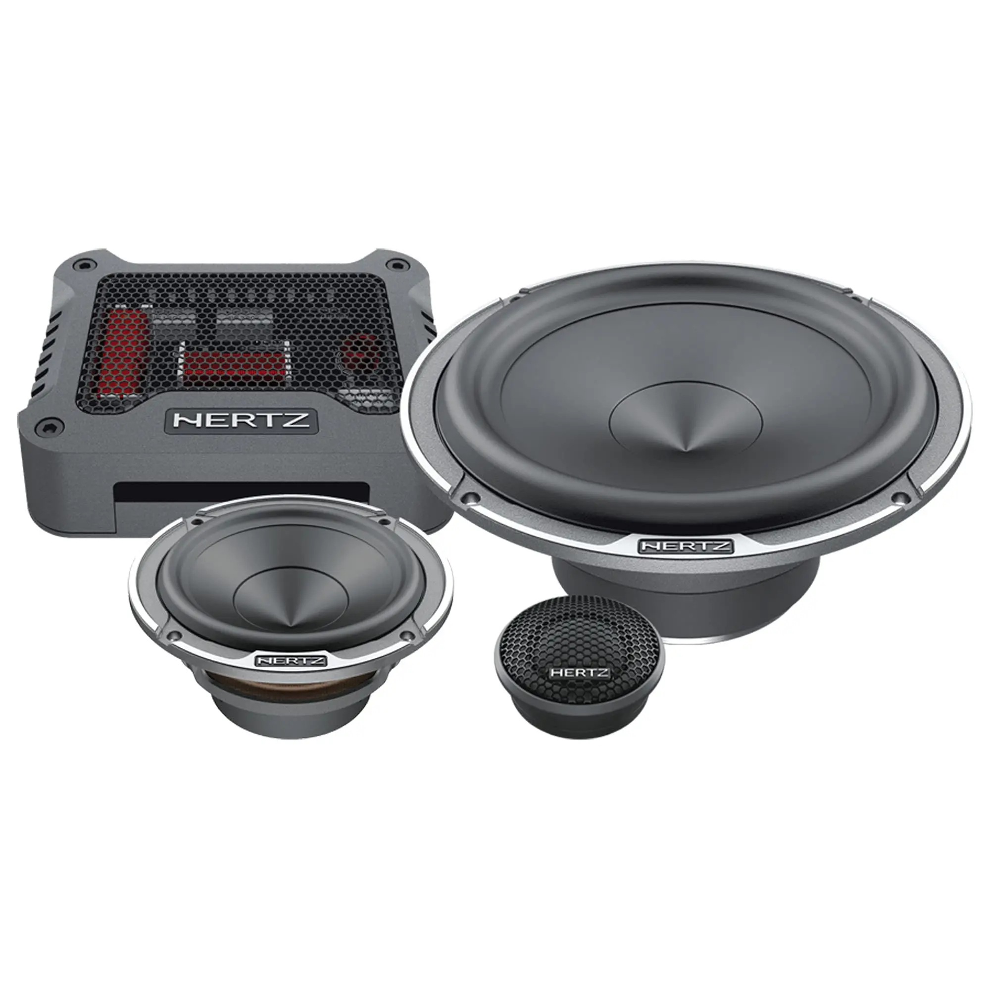 Hertz Mille Pro MPK 163.3 6.5" 3-Way Component Speakers, 150W RMS, 4Ω, Pair