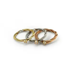 Minimalist Guitar String Engagement Style Ring: Bronze, Silver, Copper Color Options