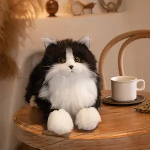 23-Inch Tuxedo Cat Plush Toy | Handcrafted by Master Artisans | Premium Gift Packaging | Available in Two Weight Options | The Ideal Cuddle Companion for Seniors Plushie