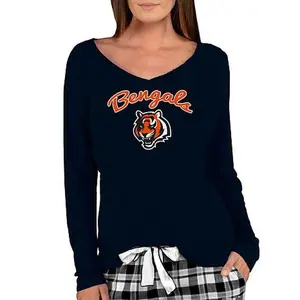 Football Fan Shop Officially Licensed NFL Ladies Marathon Long-Sleeve Top - Bengals