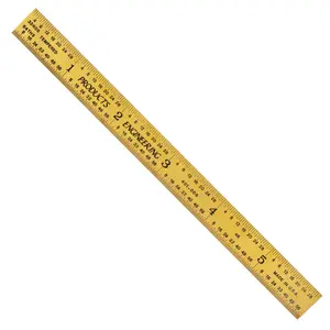 Gold Titanium Nitride Plated Flexible Rulers - Full English Graduations