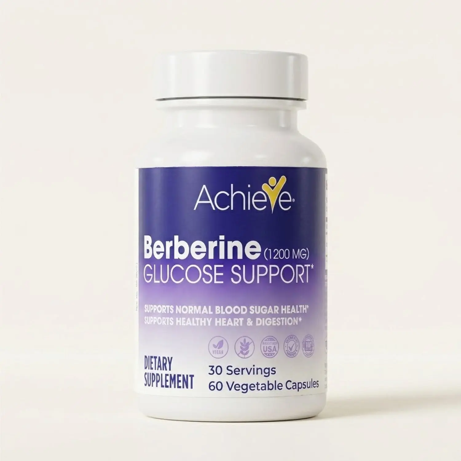 Achieve Berberine Glucose Support | Metabolic & Blood Sugar Balance Supplement